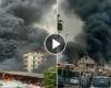 Incendio en Aversa, columna de humo tóxico visible a kilómetros de distancia