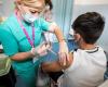 Vacunación contra el sarampión, en Pavía, el sábado 22 de junio, jornada de puertas abiertas dedicada a los nacidos en 1984