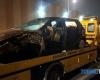 Accidente en el cruce de la autopista Turín-Pinerolo en Orbassano | Colisión entre coche y furgoneta en sentido contrario