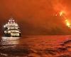 El incendio en la isla de Hidra en Grecia debido a fuegos artificiales lanzados desde un megayate: 13 detenciones
