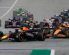 F1 Austria, final loca: autos chocadores Verstappen-Norris. Ambos terminan eliminados y Russell gana – El orden de llegada