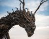Inauguran el Dragón de Regeneración Vaia: es la escultura de dragón de madera más grande del mundo