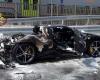 Incendio en Mestre: Ferrari híbrido destruido por un incendio durante el traslado a Cortina