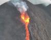 Una nube intensa en Stromboli, el volcán hace un espectáculo en Sciara del Fuoco: VIDEO