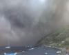 Stromboli: intensa nube de cenizas de lava en Sciara del Fuoco
